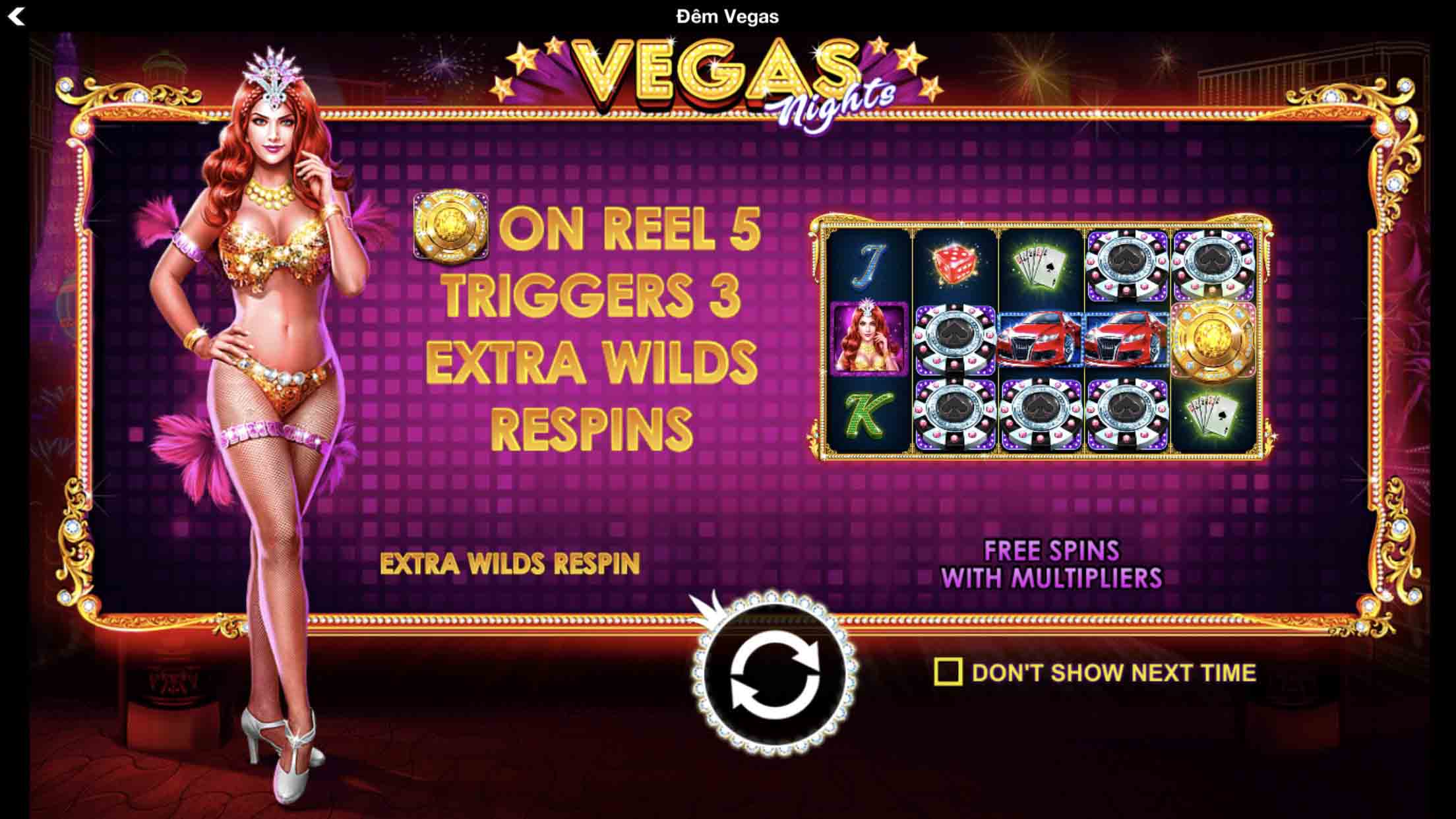 Hướng dẫn chơi Slot game Đêm Vegas Kingfun