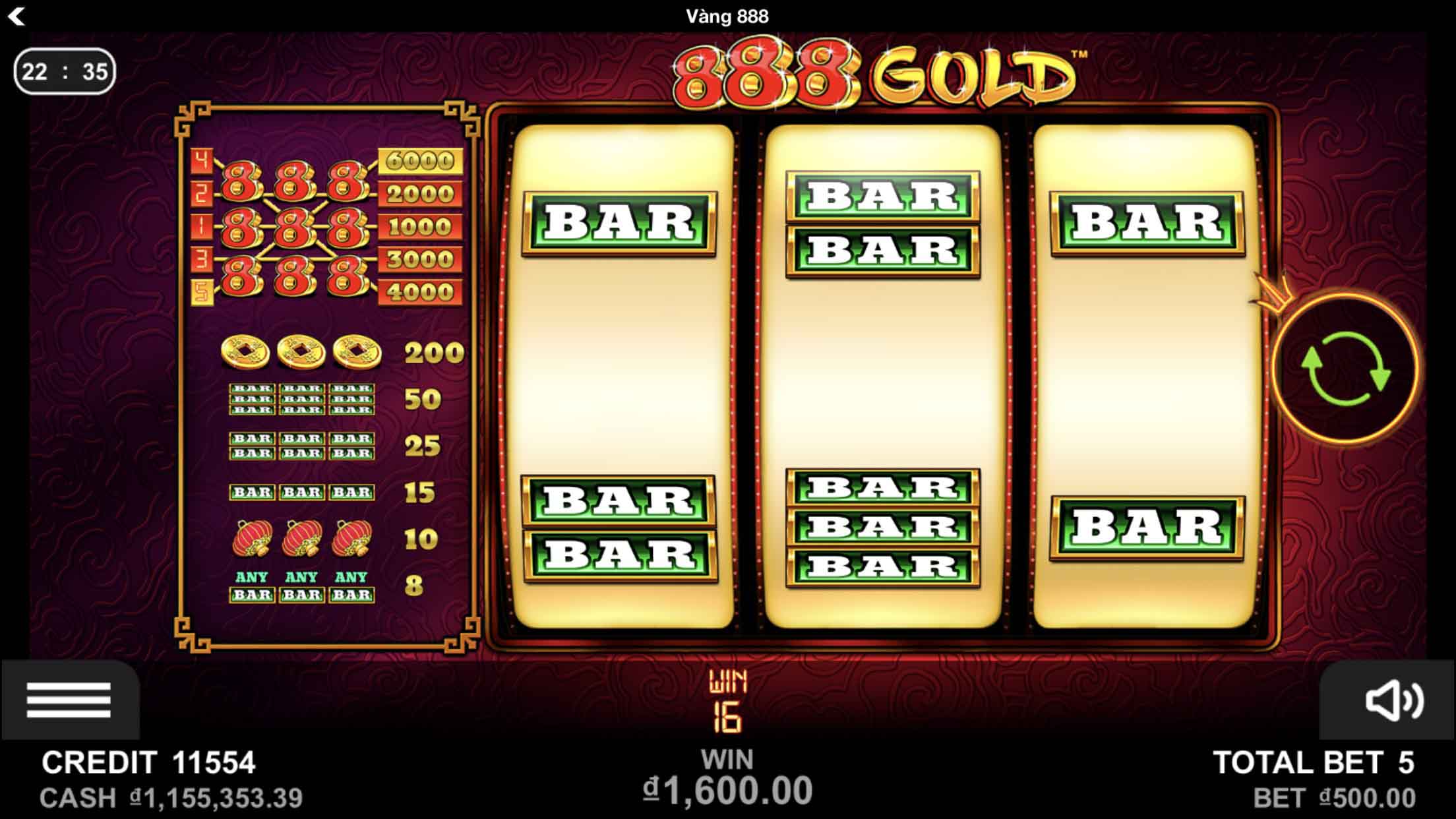 Hướng Dẫn Chơi Slot game Vàng 888 Kingfun