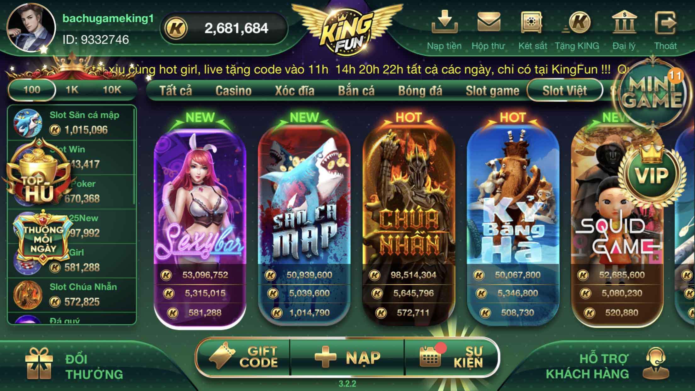 Giới thiệu về Slot game Săn Cá Mập tại cổng game Kingfun